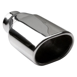 Different Trend® - Hi-Polished Series Stainless Steel Oval Angle Cut Exhaust Tip (2.5" Inlet, 9.6" Length)