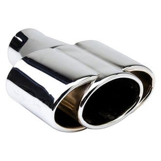 Different Trend® - Hi-Polished Series Stainless Steel Triple Oval Straight Cut Exhaust Tip (2.5" Inlet, 8" Length)