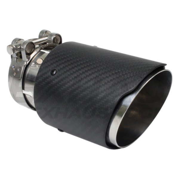 Different Trend® - Carbon Fiber Series Round Double Layer Slant Cut Exhaust Tip