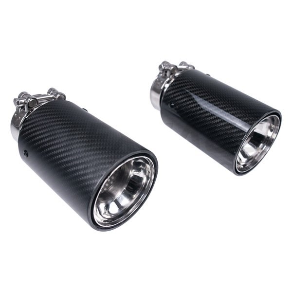 Different Trend® - Carbon Fiber Series Round Resonated Straight Cut Exhaust Tip