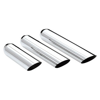 Different Trend® - Texas Series Round Angle Cut Exhaust Tip (2.5" Inlet, 3.5" Outlet, 18" Length)