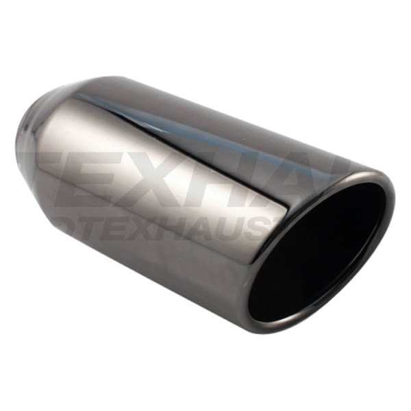 Different Trend® - Black Chrome Series Round Rolled Edge Slant Cut Exhaust Tip