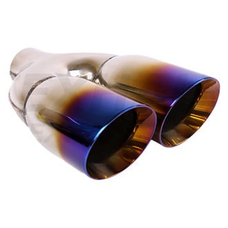 Different Trend® - Blue Flame Series Round Dual Exhaust Tip