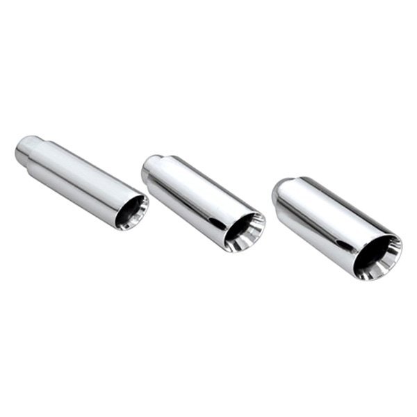 Different Trend® - Hi-Polished Series Stainless Steel Open Casing Round Angle Cut Double-Wall Exhaust Tip