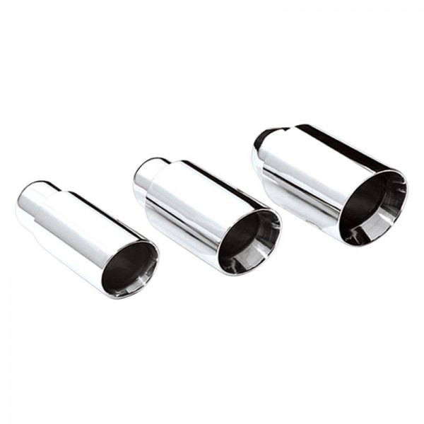 Different Trend® - Hi-Polished Series Stainless Steel Round Angle Cut Double-Wall Exhaust Tip