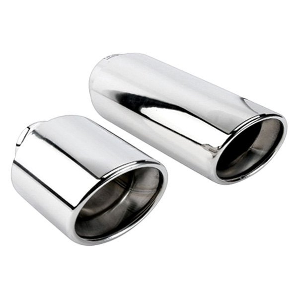 Different Trend® - Hi-Polished Series Stainless Steel Oval Straight Cut Double-Wall Exhaust Tip