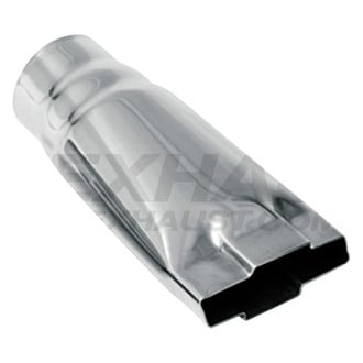 Different Trend® - Hi-Polished Series Stainless Steel Bow Tie Style Straight Cut Exhaust Tip (3" Inlet, 4.5" Outlet, 9" Length)