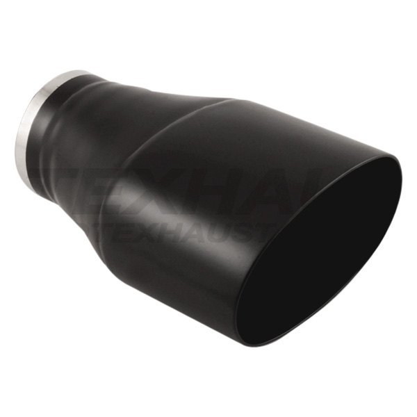 Different Trend® - Black Powder Coated Series Oval Straight Cut Double-Wall Exhaust Tip