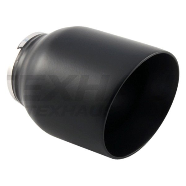 Different Trend® - Black Powder Coated Series Round Angle Cut Double-Wall Exhaust Tip