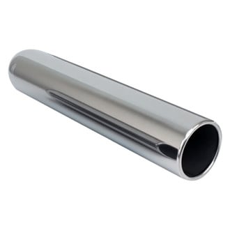 Different Trend® - Texas Series Pencil Round Rolled Edge Straight Cut Exhaust Tip (3" Inlet, 3.5" Outlet, 18" Length)