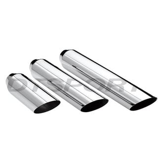 Different Trend® - Texas Series Round Angle Cut Exhaust Tip (3.5" Inlet, 4" Outlet, 15" Length)