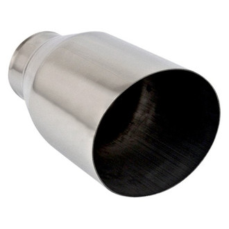Different Trend® - Hi-Polished Series Stainless Steel Round Angle Cut Exhaust Tip (2.5" Inlet, 4.5" Outlet, 7" Length)