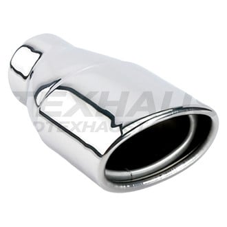 Different Trend® - Hi-Polished Series Stainless Steel Oval Rolled Edge Straight Cut Exhaust Tip (2.25" Inlet, 7" Length)