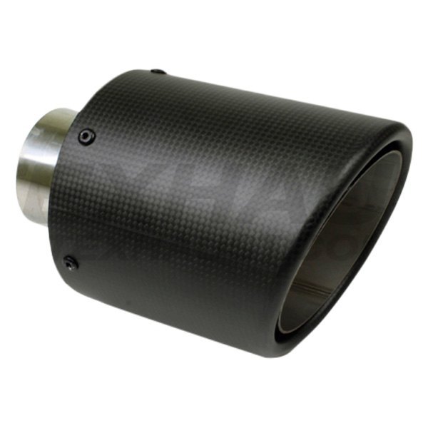 Different Trend® - Carbon Fiber Series Round Double Layer Rolled Edge Angle Cut Exhaust Tip