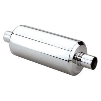 Different Trend® - Hi-Polished Series Stainless Steel Oval Silver Exhaust Muffler
