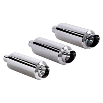 Different Trend® - Hi-Polished Series Stainless Steel Round Silver Exhaust Muffler