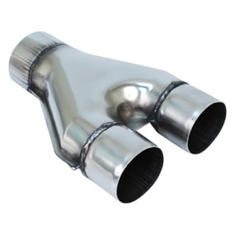 Different Trend® - 409 SS Polished Y-Pipe (3" Inlet, 2.5" Outlet, 10" Overall Length)