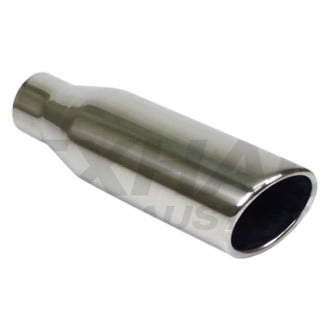 Different Trend® - Texas Series Round Slant Cut Exhaust Tip (2.25" Inlet, 3.5" Outlet, 12" Length)