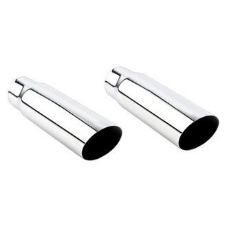 Different Trend® - Texas Series Round Slant Cut Exhaust Tip (2.5" Inlet, 3.5" Outlet, 12" Length)