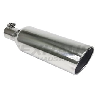 Different Trend® - Diesel Series Round Rolled Edge Slant Cut Exhaust Tip (2.5" Inlet, 5" Outlet, 18" Length)