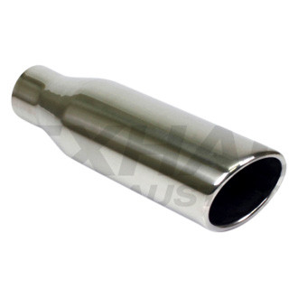 Different Trend® - Texas Series Round Rolled Edge Slant Cut Exhaust Tip (3" Inlet, 3.5" Outlet, 12" Length)