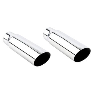 Different Trend® - Texas Series Round Angle Cut Exhaust Tip (3" Inlet, 3.5" Outlet, 12" Length)