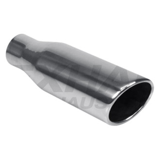 Different Trend® - Texas Series Round Rolled Edge Slant Cut Exhaust Tip (3.5" Inlet, 4" Outlet, 12" Length)