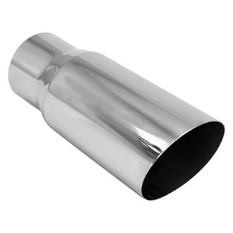 Different Trend® - Diesel Series Round Angle Cut Weld-On Exhaust Tip (4" Inlet, 5" Outlet, 12" Length)