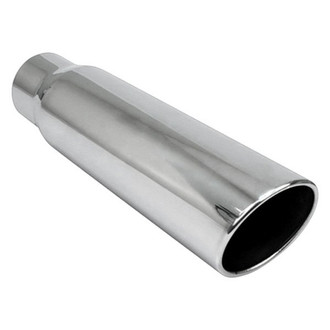 Different Trend® - Diesel Series Round Angle Cut Weld-On Exhaust Tip (4" Inlet, 5" Outlet, 18" Length)