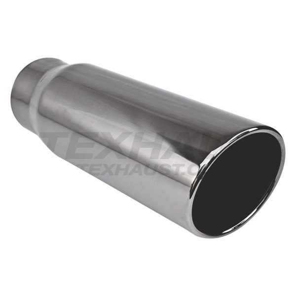 Different Trend® - Black Chrome Series Round Rolled Edge Slant Cut Exhaust Tip