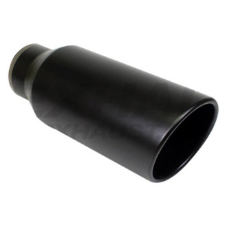 Different Trend® - Black Powder Coated Series Round Rolled Edge Slant Cut Exhaust Tip (5" Inlet, 7" Outlet, 15" Length)