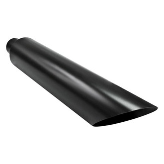 Different Trend® - Black Powder Coated Series Round Angle Cut Exhaust Stack (5" Inlet, 7" Outlet, 36" Height)