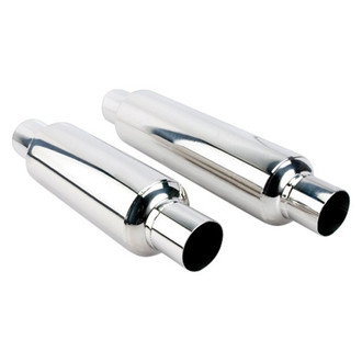 Different Trend® - Stainless Steel Resonator Muffler (2.5" Center ID, 2.5" Center OD, 15" Length)