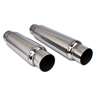 Different Trend® - Stainless Steel Resonator Muffler (3" Center ID, 3" Center OD, 15" Length)