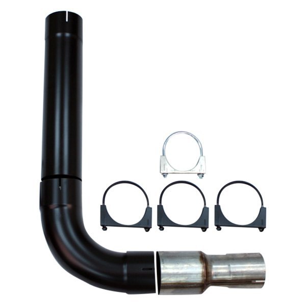 Different Trend® - Diesel Series 409 SS Single Black Powder Coated Exhaust Stack Kit