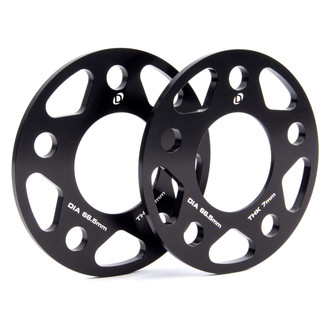 Dinan® - Black Anodized 6061-Aluminum Wheel Spacer Kit