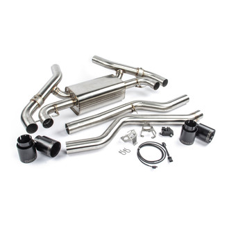 Dinan® - Free Flow™ 304 SS Valved Axle-Back Exhaust System with Quad Rear Exit