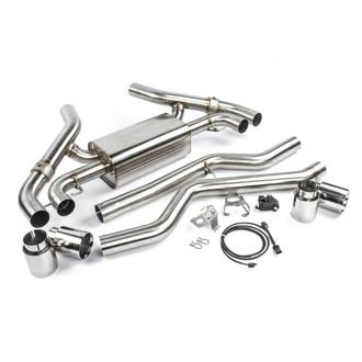 Dinan® - Free Flow™ 304 SS Valved Axle-Back Exhaust System with Quad Rear Exit