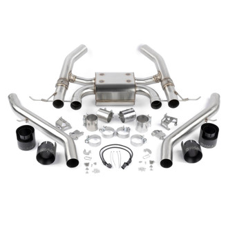Dinan® - Free Flow™ 304 SS Valved Axle-Back Exhaust System with Quad Rear Exit