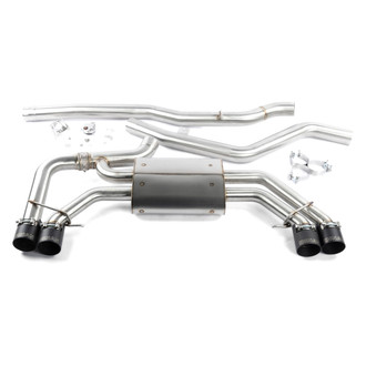 Dinan® - Free Flow™ 304 SS Valved Cat-Back Exhaust System with Quad Rear Exit