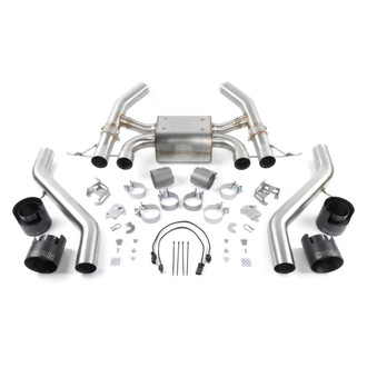 Dinan® - Free Flow™ 304 SS Valved Axle-Back Exhaust System with Quad Rear Exit