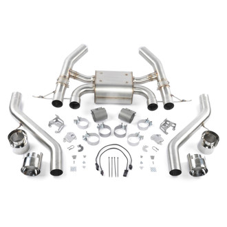 Dinan® - Free Flow™ 304 SS Valved Axle-Back Exhaust System with Quad Rear Exit