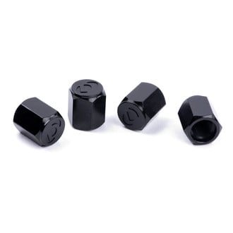 Dinan® - Black Wheel Valve Stem Caps