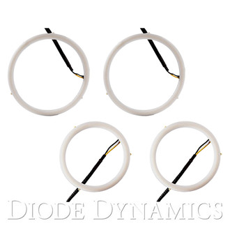 Diode Dynamics® - 3.15"/3.94" Switchback White/Amber LED Halo Kit
