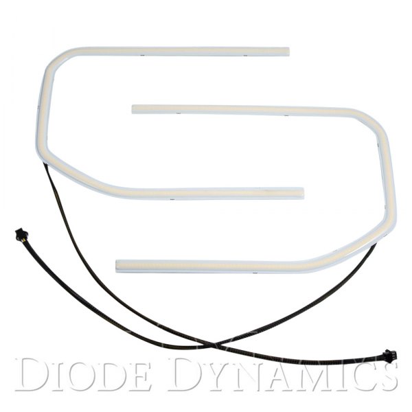  Diode Dynamics® - C-Shaped Switchback White/Amber LED Halo Kit