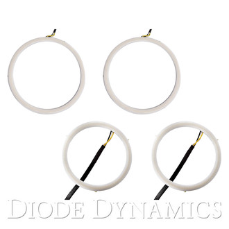 Diode Dynamics® - 3.94"/5.12" HD Red LED Halo Kit