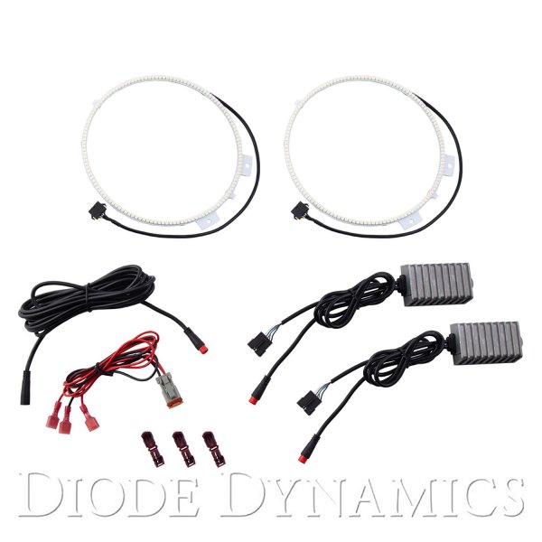 Diode Dynamics® - 7.28" HD RGBW LED Halo Kit for Headlights