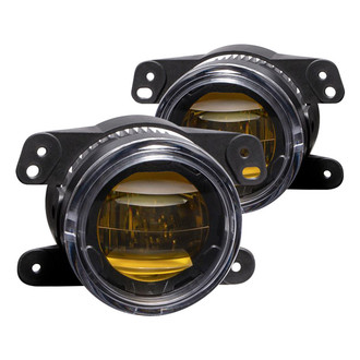 Diode Dynamics® - Fog Light Location Mounted Elite Series Type MR 3.6" 2x15W Round Fog Beam Yellow LED Light Kit