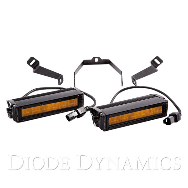 Diode Dynamics® - Grille Stage Series 6" 2x26.6W Driving Beam Amber LED Light Bar Kit