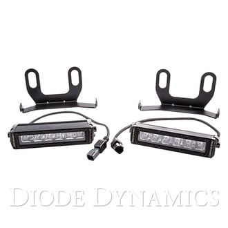 Diode Dynamics® - Bumper Opening Mounted Stage Series Custom SAE/DOT 6" 2x26.6W Driving Beam LED Light Bar Kit